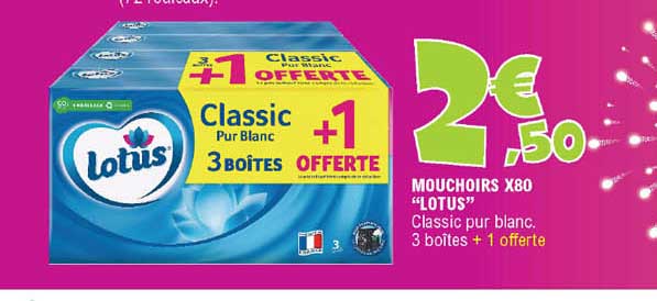 moucoirs x80 "lotus"