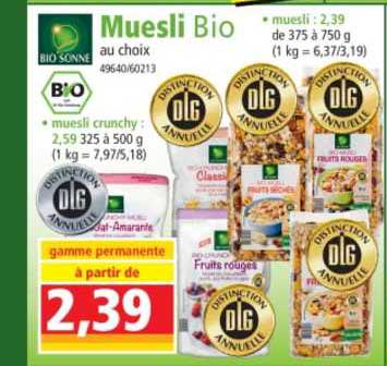 muesli bio bio sonne