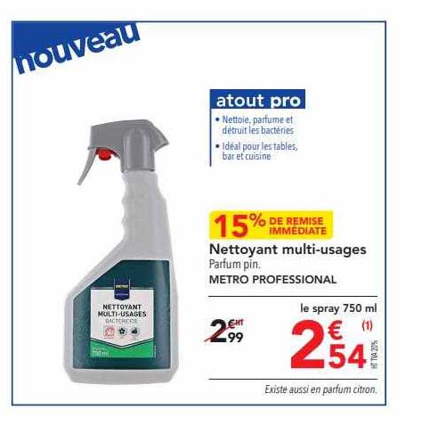 nettoyant multi-usages metro professional