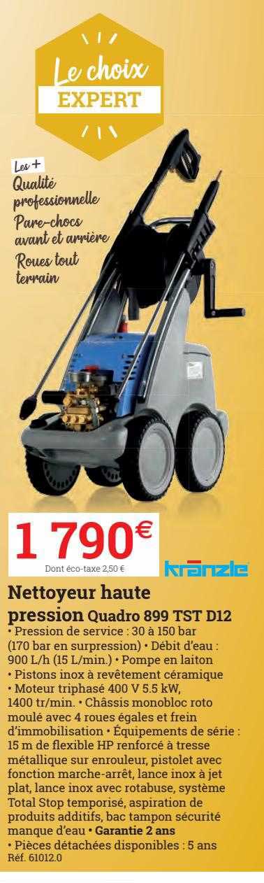 nettoyeur haute pression quadro 899 tst d12