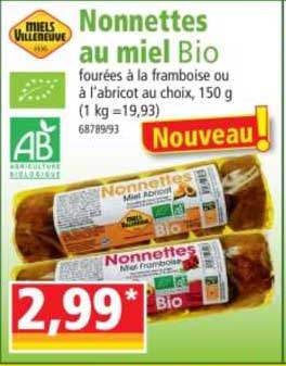 nonnettes au miel bio miels villeneuve
