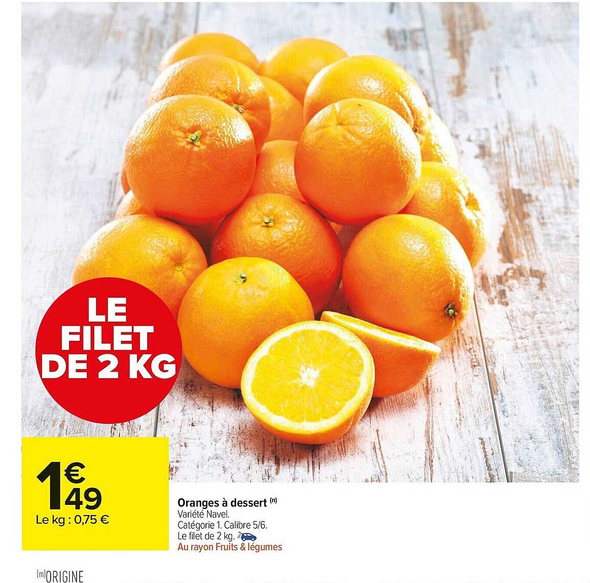 oranges à dessert navel