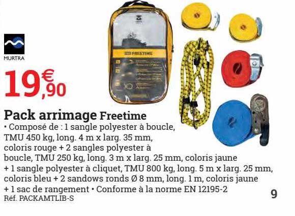 pack arrimage freetime