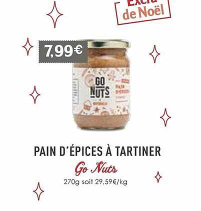 pain d'épices à tartiner go nuts