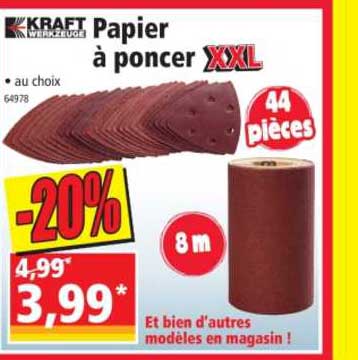 papier à poncer xxl kraft werkzeuge