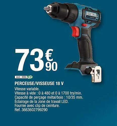 Perceuse - Visseuse 18 V Erbauer