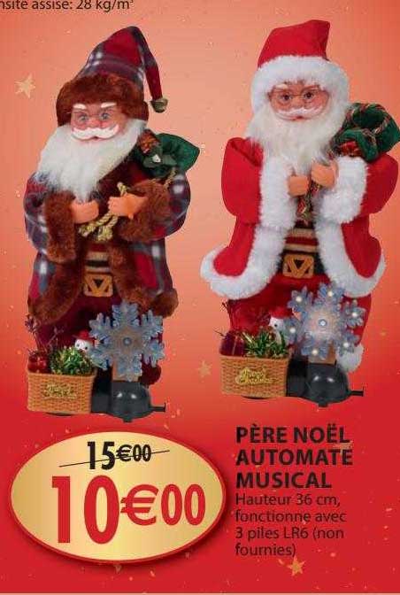 père noël automate musical