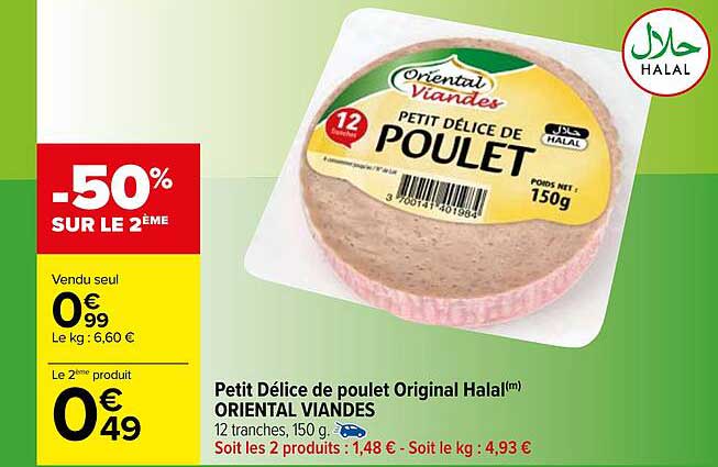 petit délice de polet original halal oriental viandes