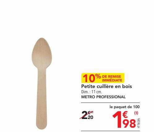 Petite Cuillère En Bois Metro Professional