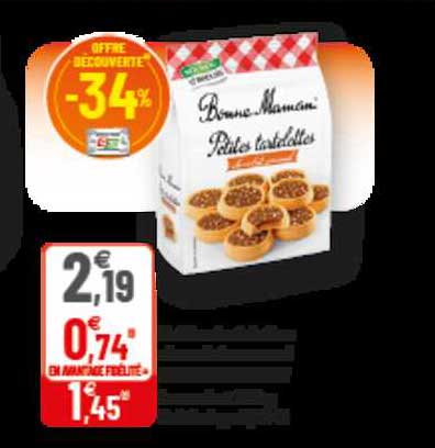 petites tartelettes bonne maman