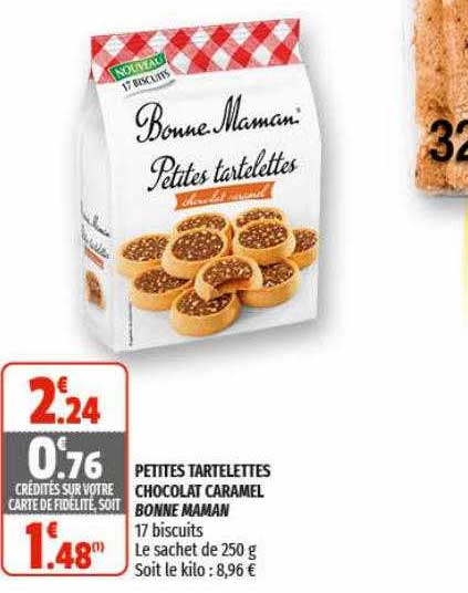 petites tartelettes chocolat caramel bonne maman