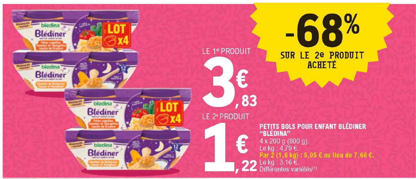 petits bols pour enfant blédiner "blédina"