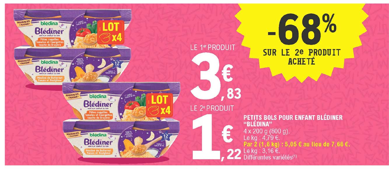 petits bols pour enfant blédiner "blédina"