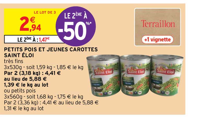 petits pois et jeunes carottes saint éloi