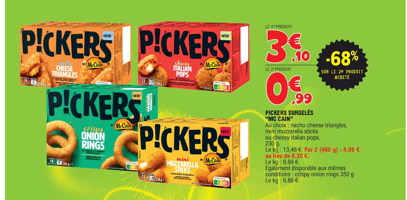 pickers surgelés "mc cain"