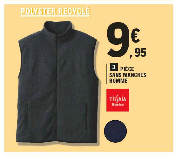 pièce sans manches homme tissaia basics