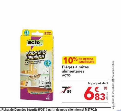 pièges à mites alimentaires acto