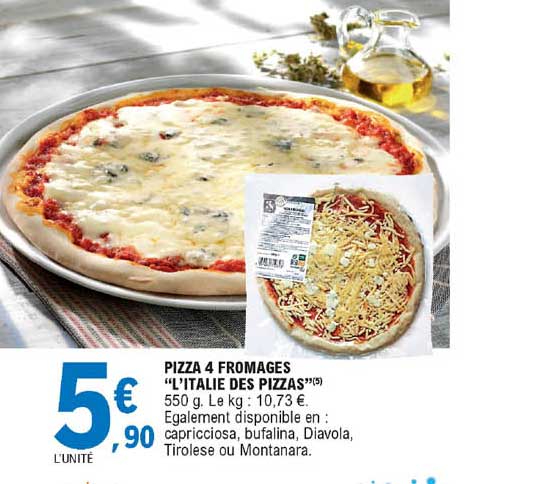 pizza 4 fromages "l'italie des pizzas"