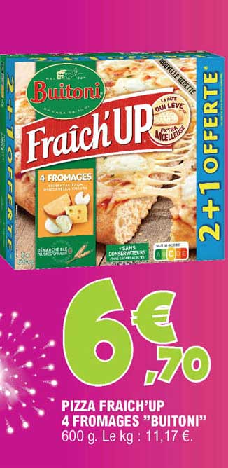 pizza fraîch'up 4 fromages "buitoni"