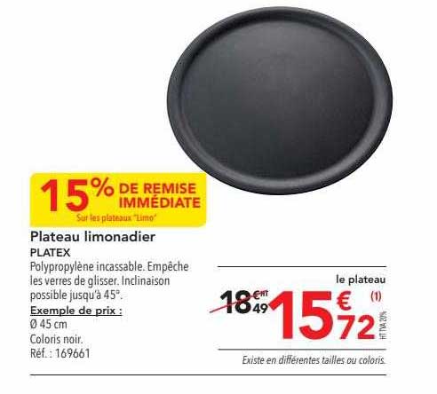 Plateau Limonadier Platex