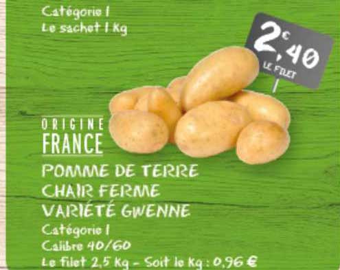 pomme de terre chair ferme variété gwenne