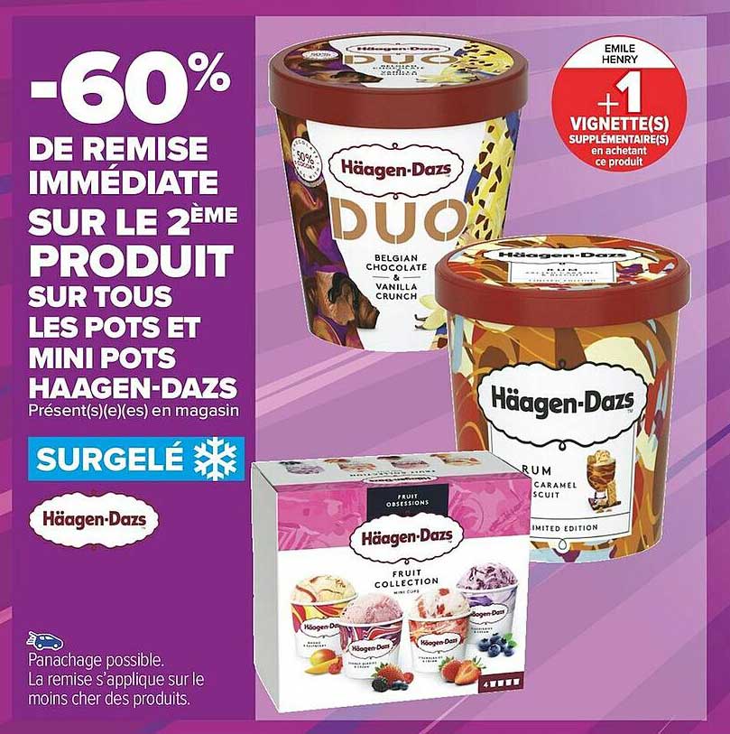 pots et mini pots häagen-dazs
