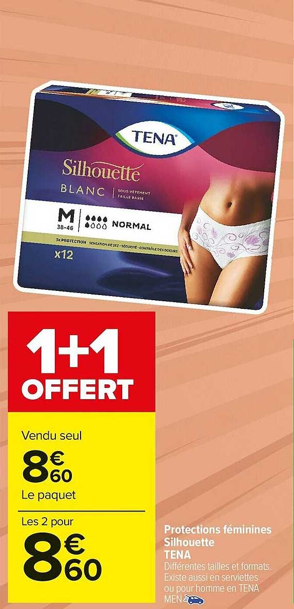 protections féminines silhouette tena