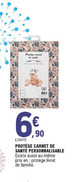 protège carnet de santé personnalisable