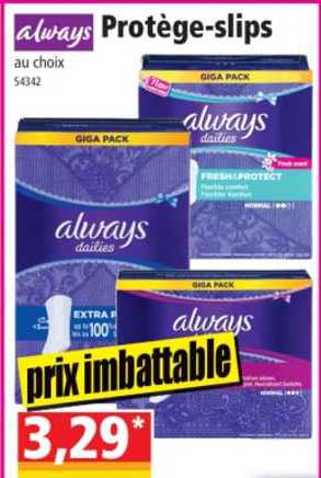 protège-slips always