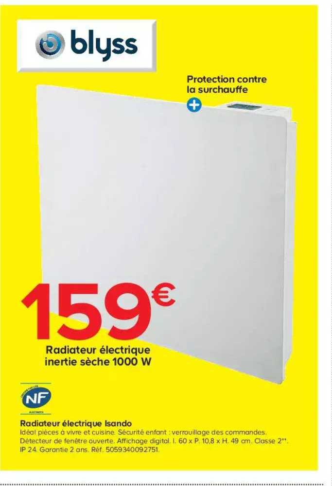 radiateur électrique isando blyss