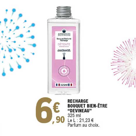recharge bouquet bien-être "devineau"
