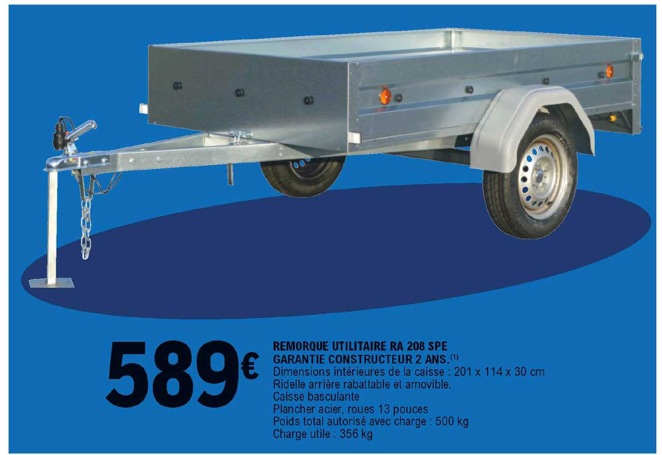 Remorque Utilitaire Ra 208 Spe