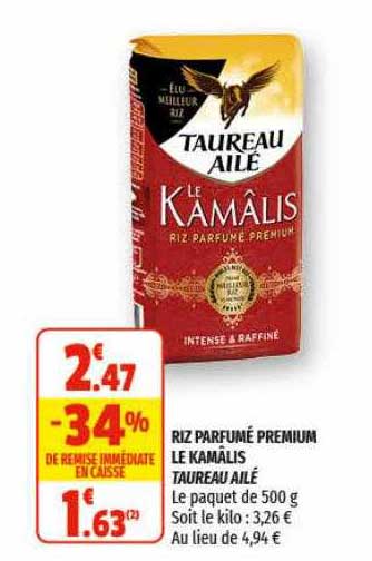 riz parfumé premium le kamälis taureau ailé