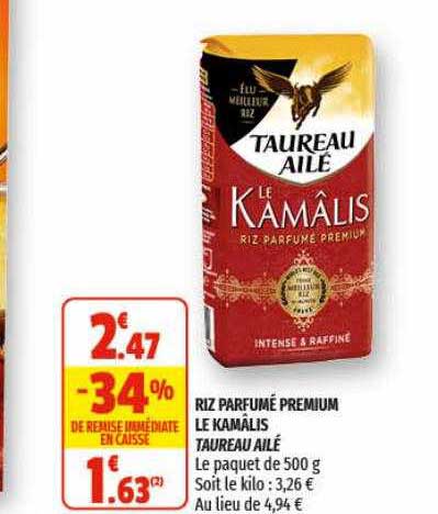 riz parfumé premium le kamälis taureau ailé