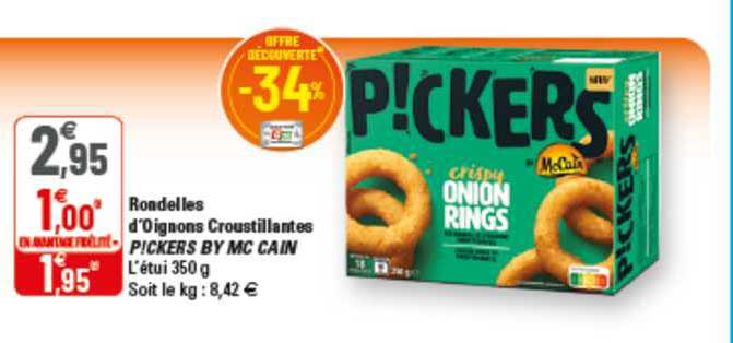 rondelles d'oignons croustillantes p!ckers by mc cain