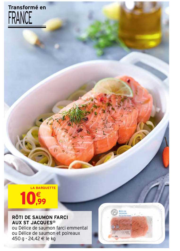 rôti de saumon farci aux st jacques
