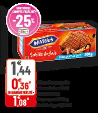 sablé anglais mc vitie's