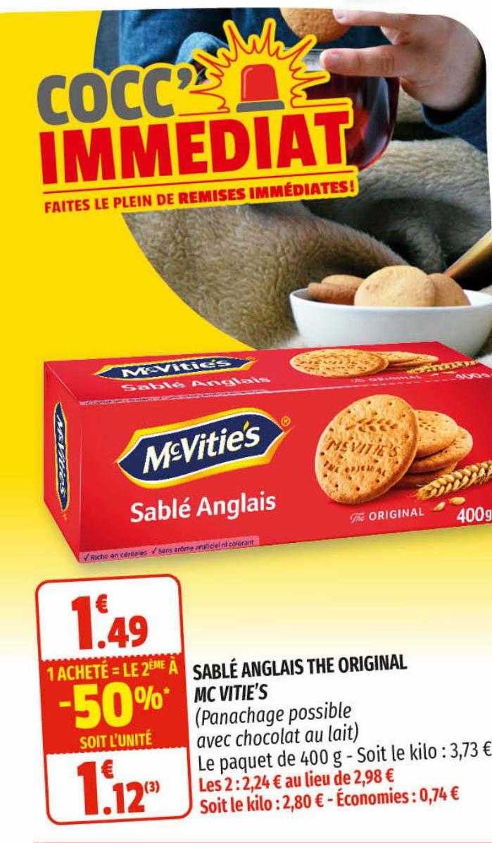 sablé anglais the original mc vitie's