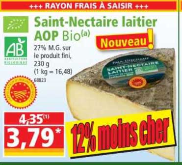 saint-nectaire laitier aop bio