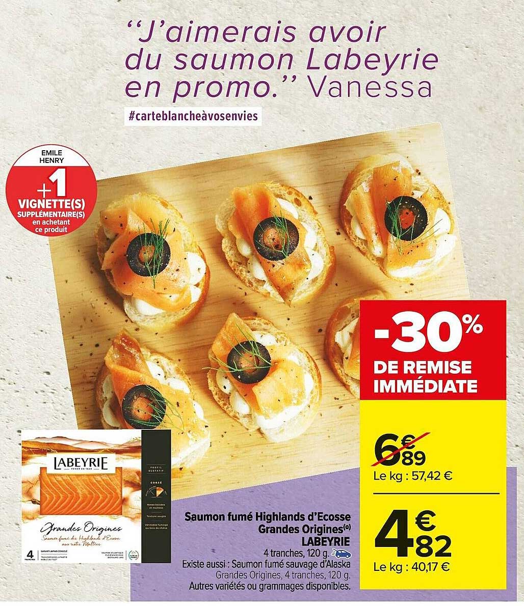 saumon fumé highlands d'écosse grandes origines labeyrie