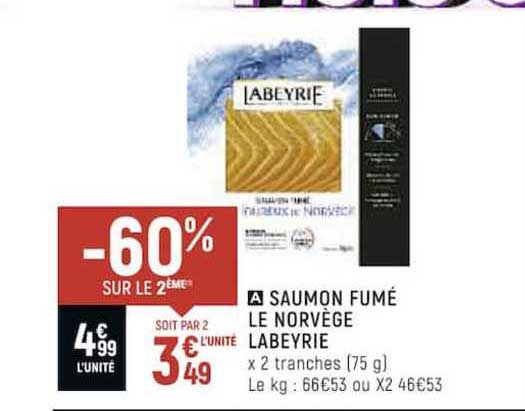 Saumon Fumé Le Norvège Labeyrie