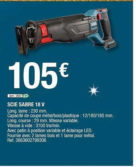 scie sabre 18 v erbauer