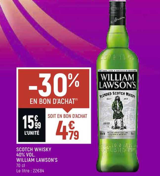 scotch whisky 40% vol. william lawson's