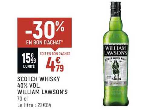 scotch whisky 40% vol. william lawson's