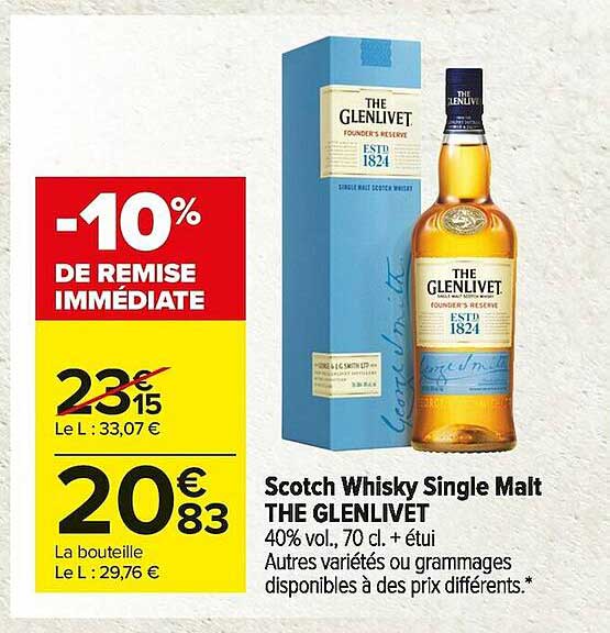 scotch whisky single malt the glenlivet