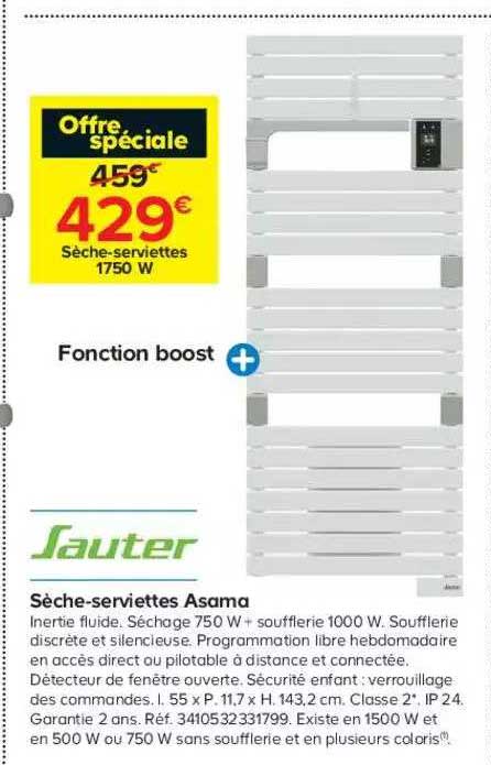 sèche-serviettes asama sauter