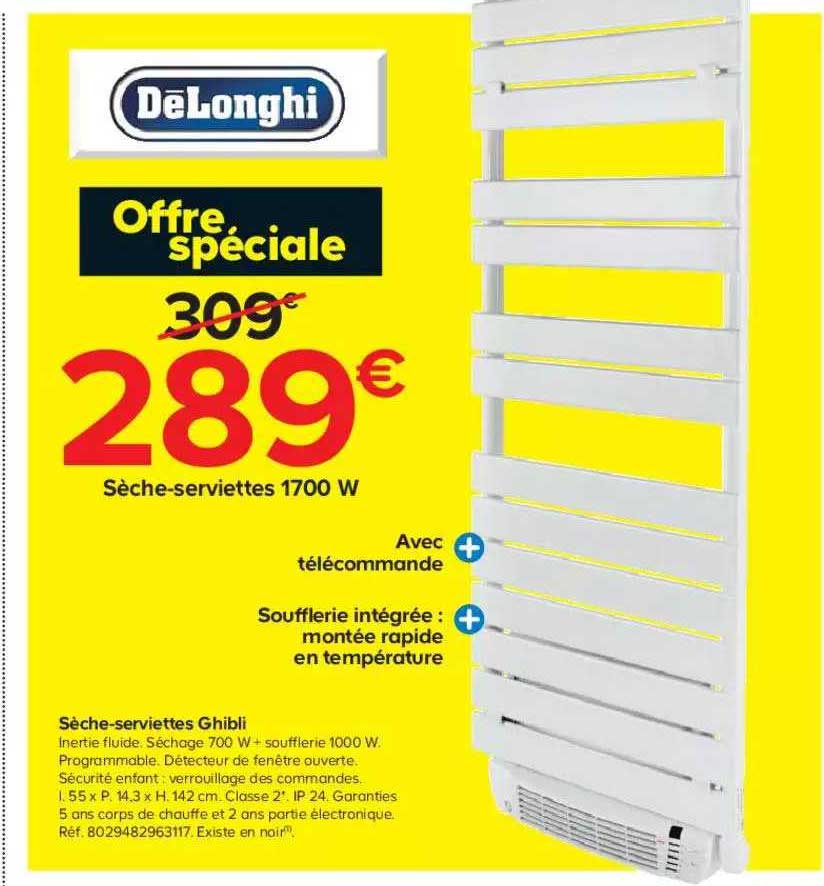 sèche-serviettes ghibli delonghi