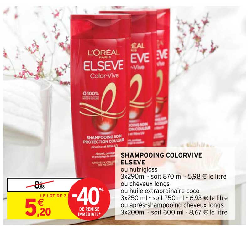 shampooing colorvive elsève