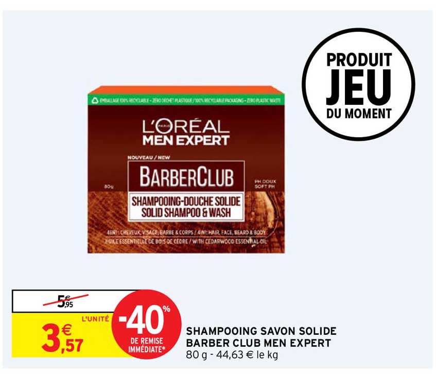 shampooing savon solide barber club men expert