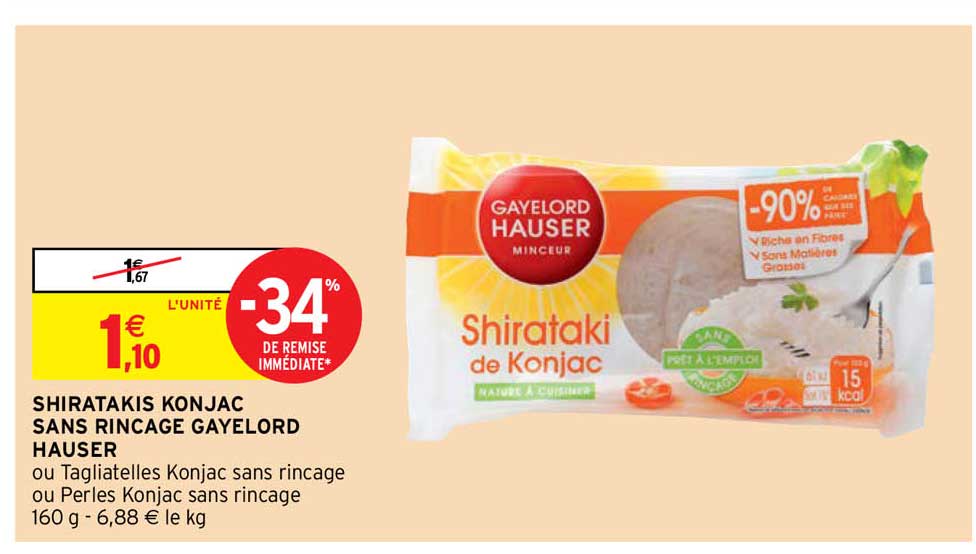 shiratakis konjac sans rinçage gayelord hauser
